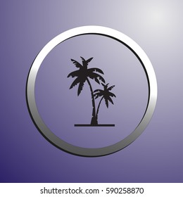 palm icon vector. web design style