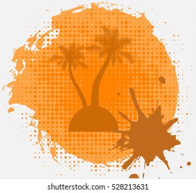 palm island grange logo vector