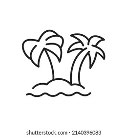 palm island icons  symbol vector elements for infographic web