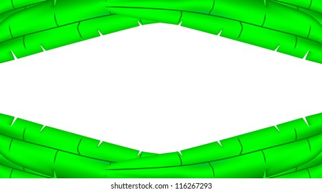 Palm leaf background - vector illustration .