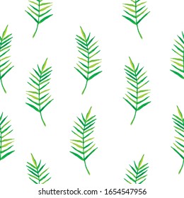 palm leaf minimal trendy design seamless pattern for fabric