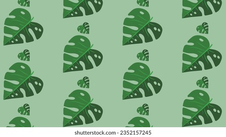 Palm Leaf Pattern Design Vector Illustrator
