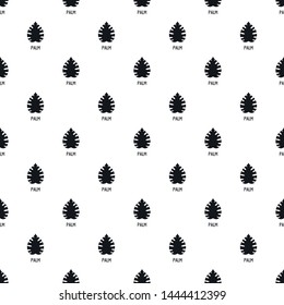 Palm leaf pattern seamless vector repeat geometric for any web design