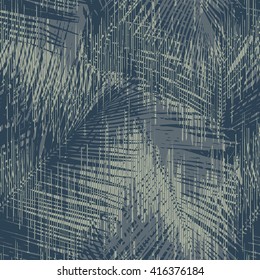 Palm leaf pattern seamless vector background tile