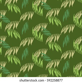 palm leaf pattern. Tropical leaves. Vector illustration