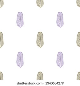 palm leaf seamless pattern. 