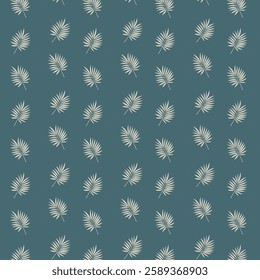 Palm leaf seamless pattern for background, wall decoration, fabric motif, texture, wallpaper, gift wrapping Vector Formats. Hand drawn vector abstract pattern. Seamless floral