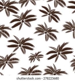 Palm Leaf Seamless Pattern Background Vector Illustration EPS10
