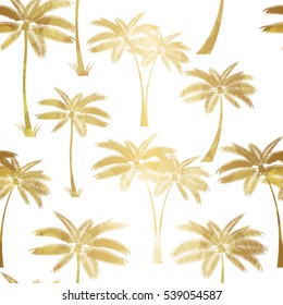 Palm Leaf Seamless Pattern Background Vector Illustration EPS10
