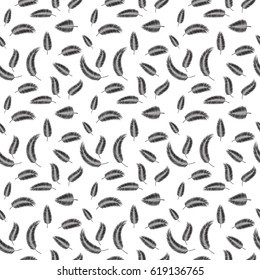 Palm Leaf Seamless Pattern Background Vector Illustration EPS10