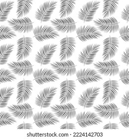 Palm Leaf Seamless Pattern Vector.