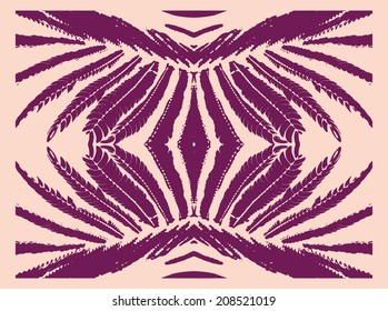 palm leaf textile pattern vector art