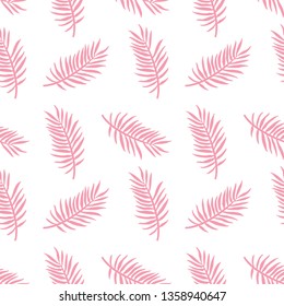 palm leaf tropical garden pattern girl tee illustration art vector 