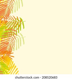 palm leaf vector art