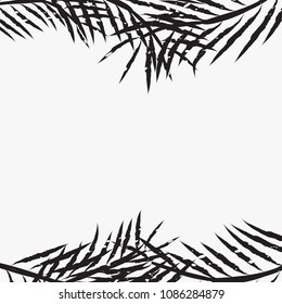 Palm Leaf Vector Background Illustration