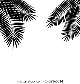 Palm Leaf Vector Background Illustration EPS10