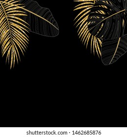 Palm Leaf Vector Background Illustration EPS10