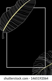 Palm Leaf Vector Background Illustration EPS10