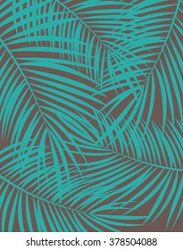 Palm Leaf Vector Background Illustration EPS10