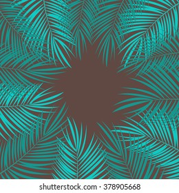 Palm Leaf Vector Background Illustration EPS10