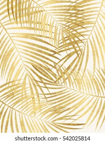 Palm Leaf Vector Background Illustration EPS10