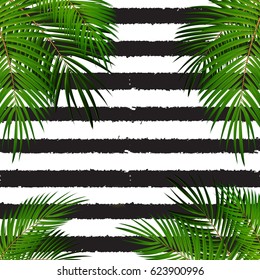 Palm Leaf Vector Background Illustration EPS10
