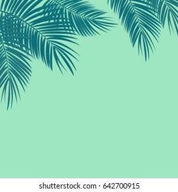 Palm Leaf Vector Background Illustration EPS10