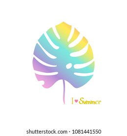 Palm leaf. Vector illustration