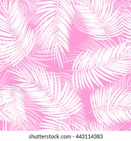 Palm Leaf Vector Seamless Pattern Background Illustration EPS10