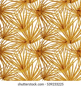 Palm Leaf Vector Seamless Pattern Background Illustration EPS10