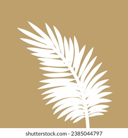 Palm Leaf Vector Wall Art Room Decoration