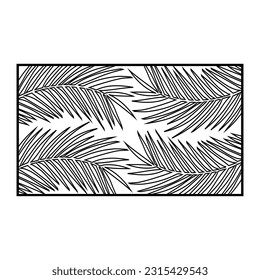 Palm Leaf Wall Crafts Decor Laser Cut Design