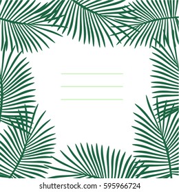 palm leaves border