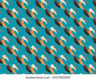 Palm leaves branches exotic Hawaii pattern. Tropical banana tree seamless floral design. Bright background with jungle plants. Vector exotic pattern. Hawaiian picture for textile and fabric. Aloha.