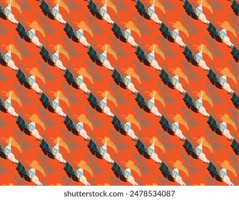 Palm leaves branches exotic Hawaii pattern. Tropical banana tree seamless floral design. Bright background with jungle plants. Vector exotic pattern. Hawaiian picture for textile and fabric. Aloha.