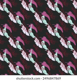 Palm leaves branches exotic Hawaii pattern. Tropical banana tree seamless floral design. Bright background with jungle plants. Vector exotic pattern. Hawaiian picture for textile and fabric. Aloha.