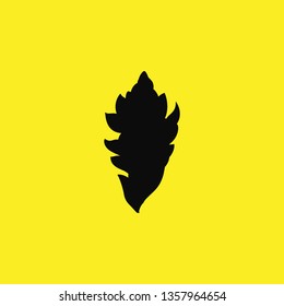 palm leaves icon vector