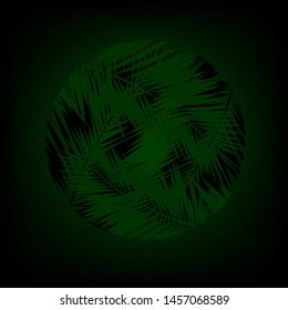 Palm leaves logo. Vector illustration