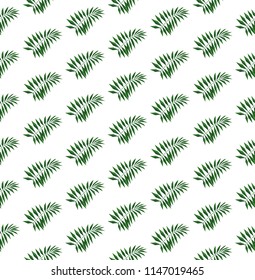 palm leaves low-polygonal triangulation pattern EPS 10