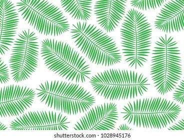 Palm leaves pattern on white background - Illustration
Decor, Drawing - Activity, Palm Tree, Plant, Wallpaper