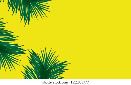 Palm Leaves random background vector 