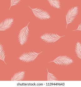 Palm leaves repeat pattern