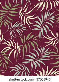 Palm leaves - seamless pattern