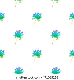 Palm leaves seamless pattern. Tropical background. Rainbow colors. All over print.