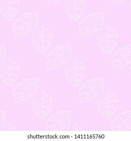 palm leaves tropical floral seamless pattern hand drawn sketch