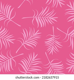 patrón de hojas de palma tropical sin costura. vector dibujado a mano. 