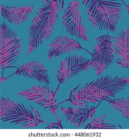 palm leaves - vector illustration