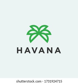 palm location logo. hawaii logo