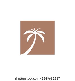 Palm logo design icon element vector idea