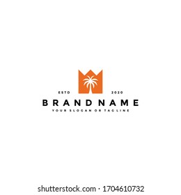 diseño de logotipo de la palma icono plantilla vectorial